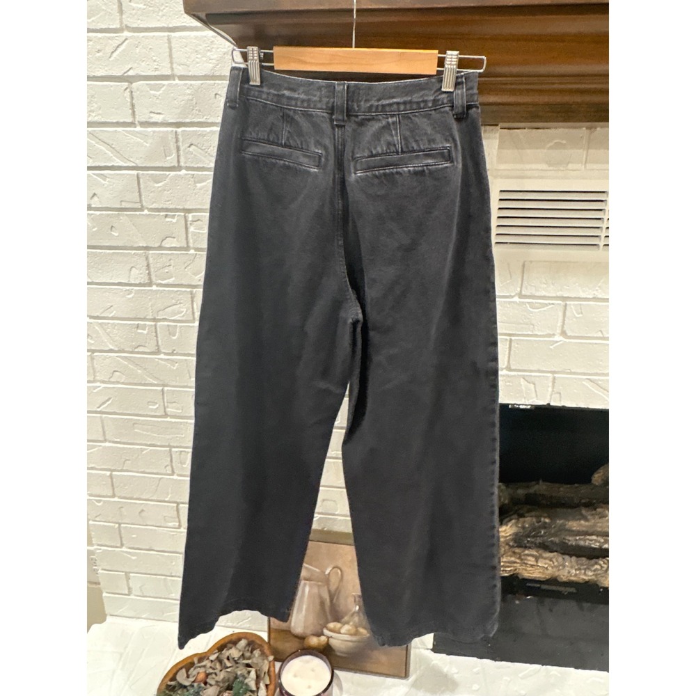Madewell Harlow Wide-Leg Jean Hollenbeck Wash Black 27 - Picture 10 of 13
